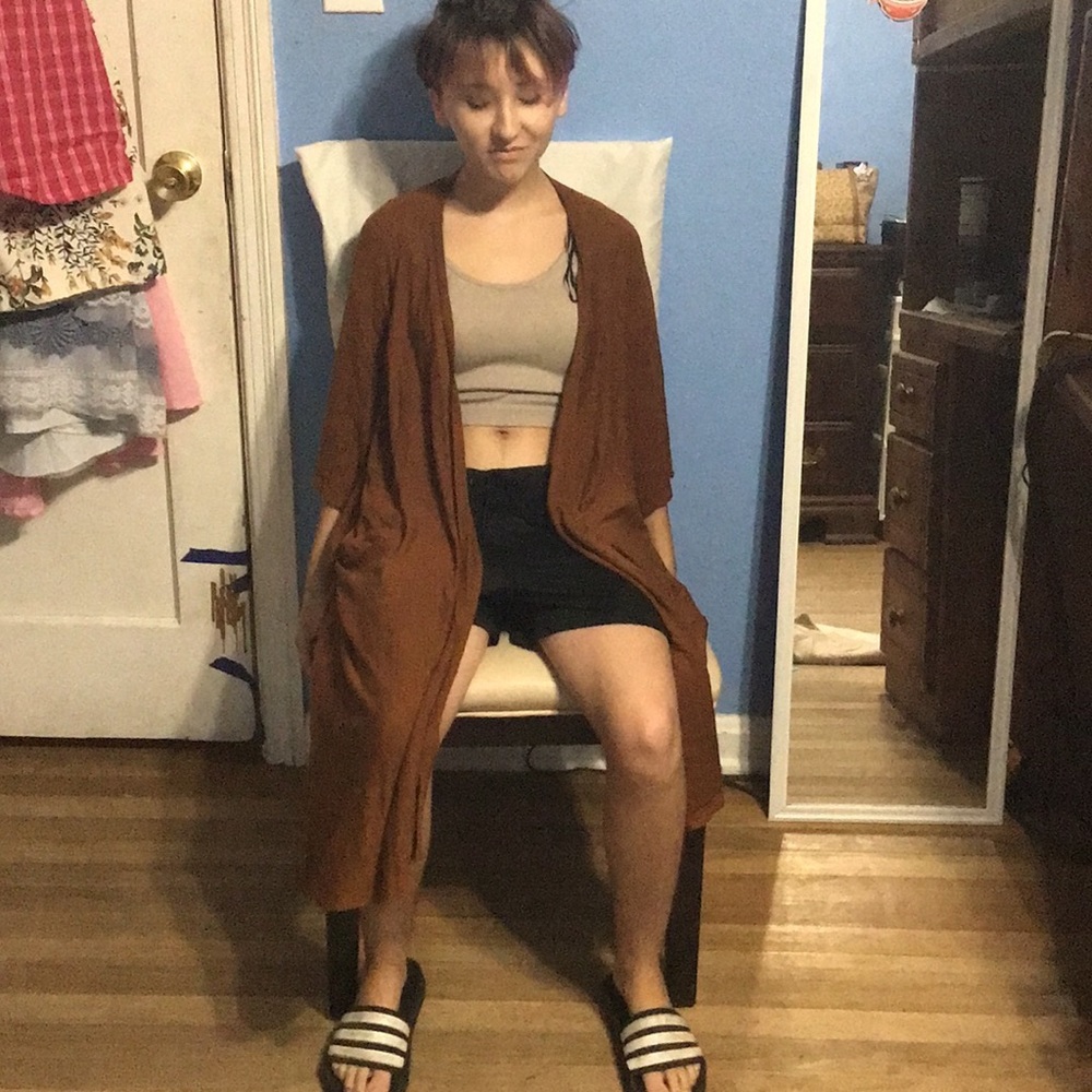 Brown Shawl Cape